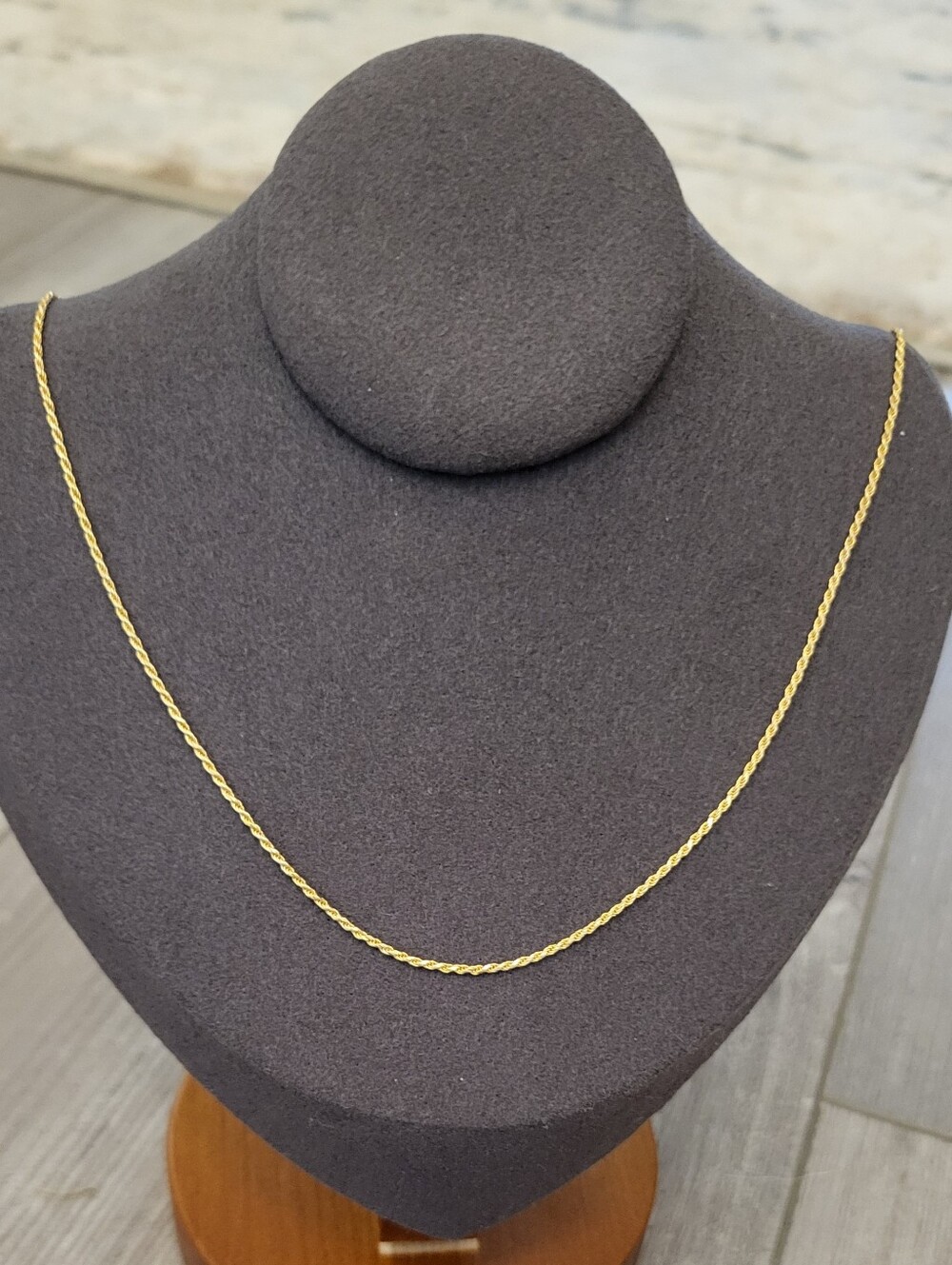 Gold Over 925 Sterling Silver Rope Chain Necklace - Classic Women’s Jewelry